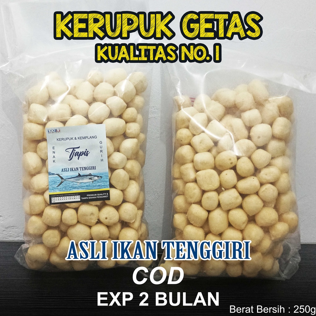 

KERUPUK KEMPLANG GETAS TENGGGIRI KERUPUK GETAS ENAK DAN GURIH 250 GRAM