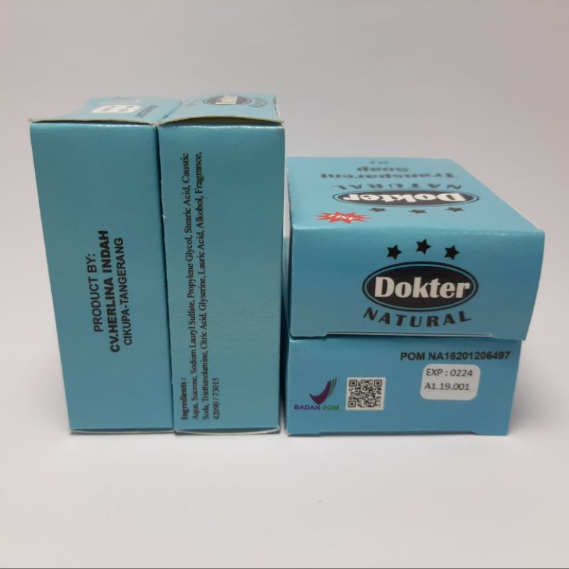 SABUN DOKTER ASLI NATURAL TRANSPARANT ORIGINAL 60gr