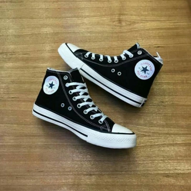 Sepatu Allstarr Converss Classic Black Tinggi sepatu kets / sepatu sneakers termurah berkualitas