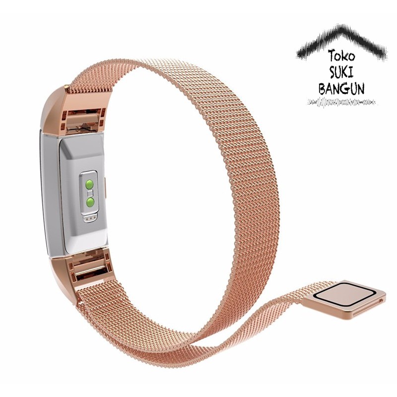 Tali Jam Fit Charge 2 MILANESE Stainless Steel Watch Strap Band