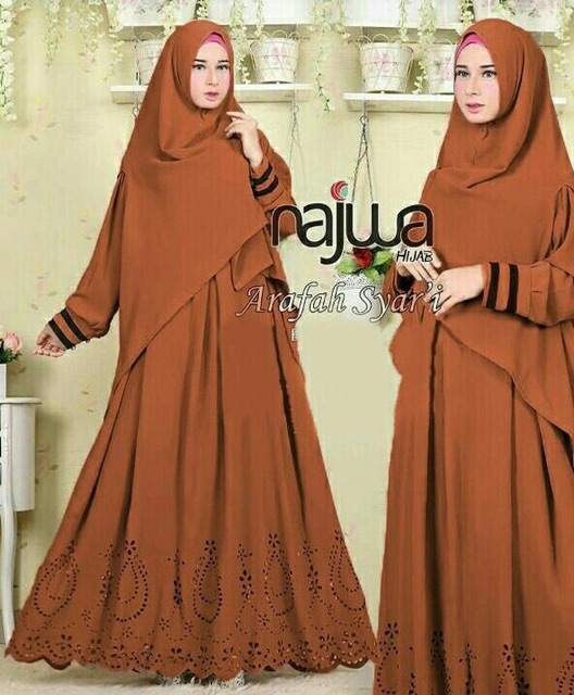 IS 3 warna Najwa Syari / set hijab syari murah / set hijab terbaru