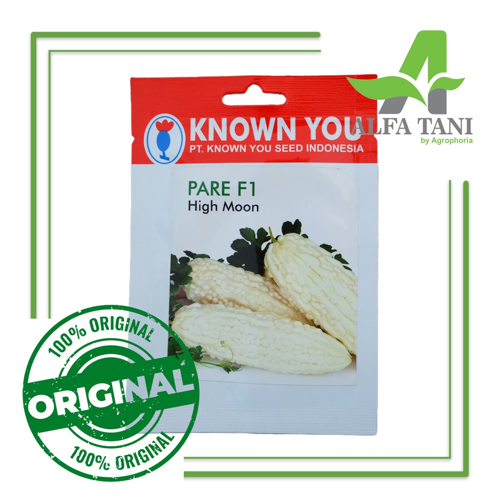 Benih Pare Hibrida High Moon F1 2 Butir / Pare Putih / KNOWN YOU SEED
