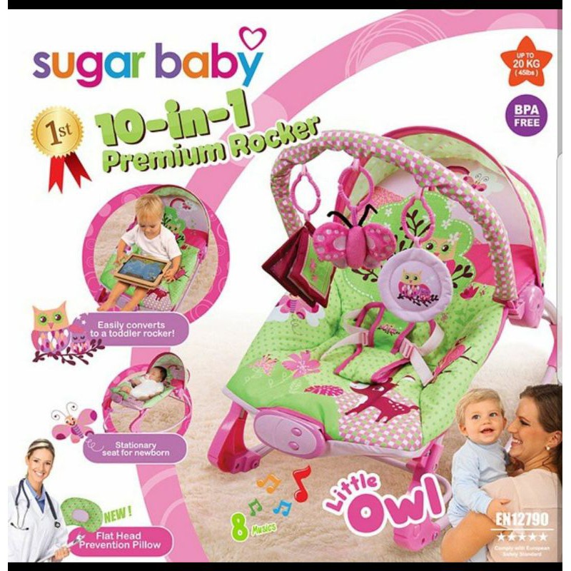 BABY BOUNCER SUGAR BABY PREMIUM ROCKER #BABYIMPORT