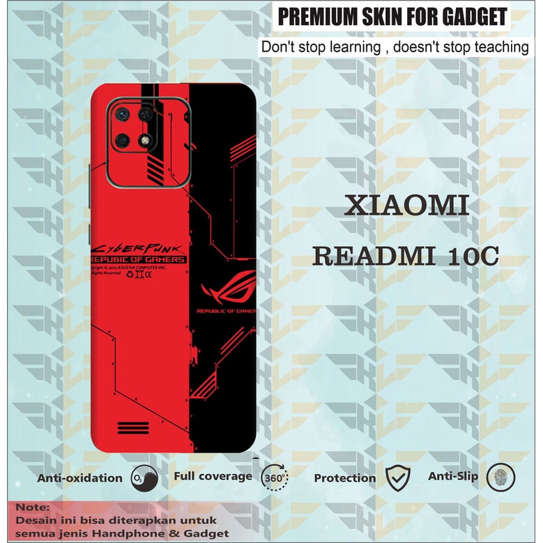 GARSKIN HANDPHONE 2PCS XIAOMI READMI 10C ROG RED