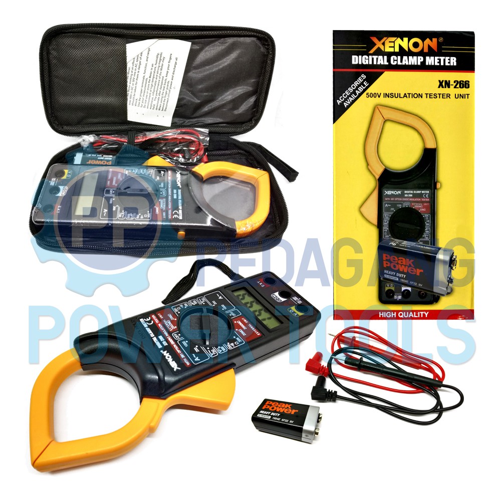 XENON XN-266 DIGITAL CLAMP METER TANG AMPERE ALAT UKUR MULTIMETER