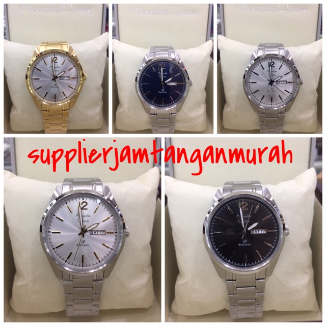 Jam Tangan Pria Alexandre Christie Primo Steel 1012ME