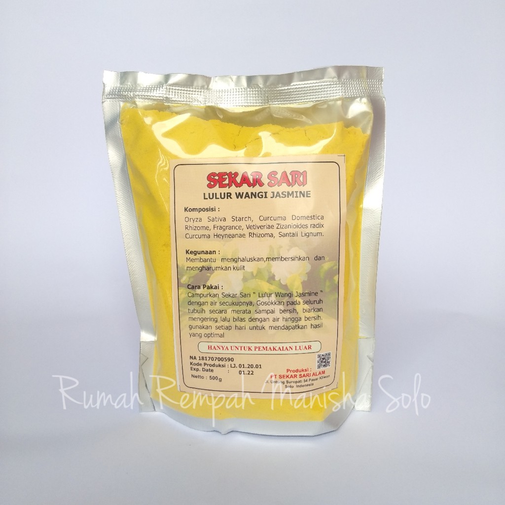 Lulur Wangi Jasmine Sekar Sari Original Kemasan 500gram (AWAS BARANG TIRUAN)