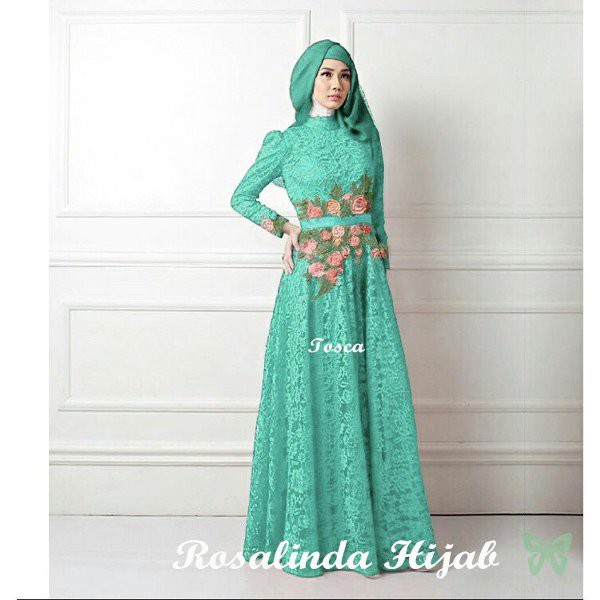 BARU baju gamis brukat wanita dewasa baju muslim brukat wanita baju ngaji perempuan baju gamis