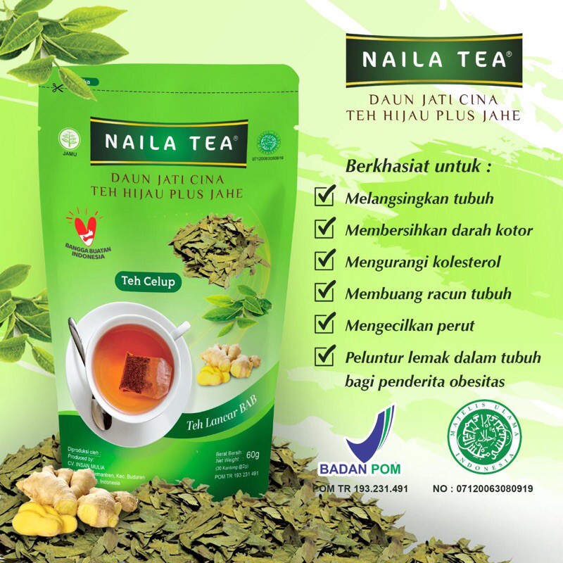 

NailaTea Daun Jati cina| peluntur lemak