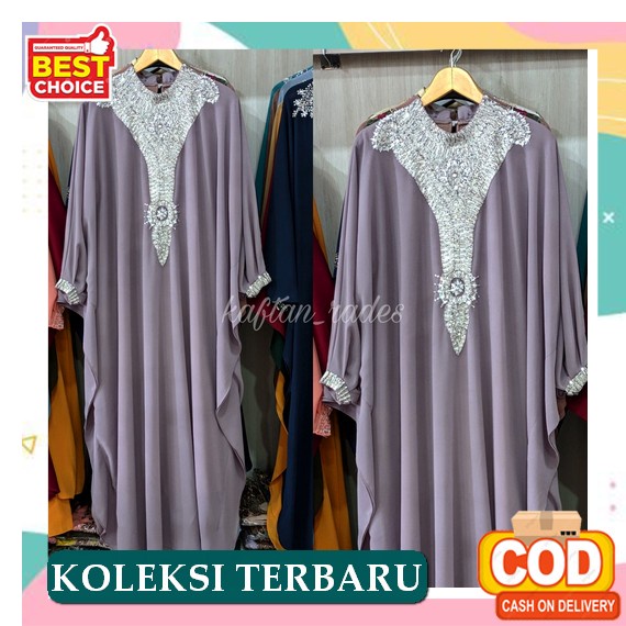Kaftan Modern Muslim 2022 Kelelawar Remaja Terbaru Kalong Elegan Casual Gamis Wanita Lebaran Cewek K