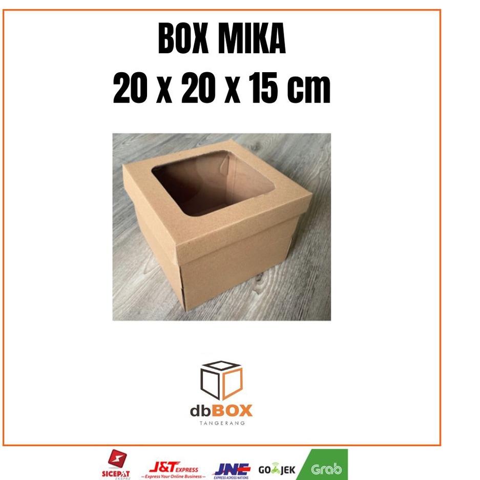 

♧ BOX MIKA 20x20x15 cm | Box Die Cut & Easy Usage | Box Kue Bolu & Tart ♧