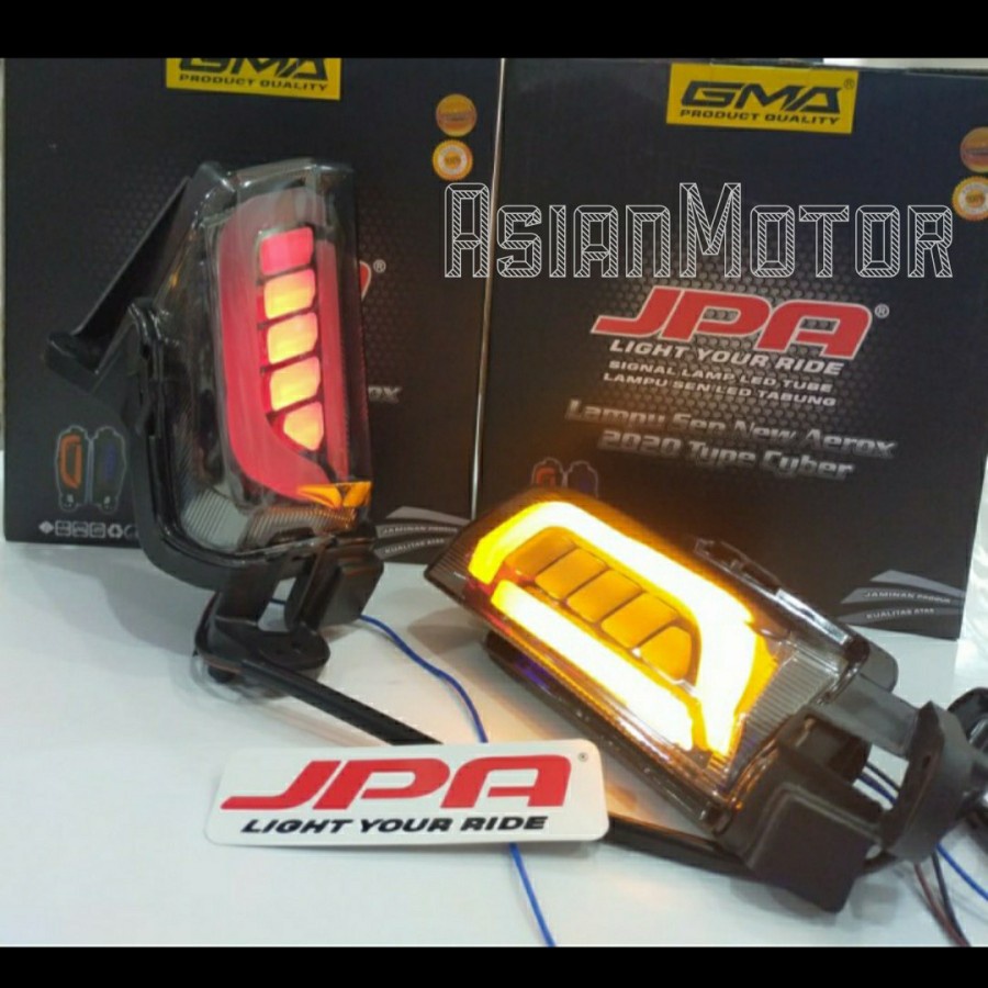 Lampu Sen Sein LED New Aerox Connected 2020 2021 JPA Sen Sein LED Lamp Motor Yamaha Aerox 2020 2021 Merk JPA Original