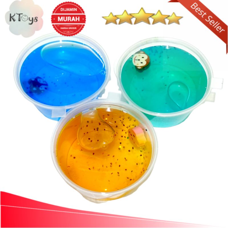 mainan slime mini pelangi anak viral warna warni terbaru dan cantik