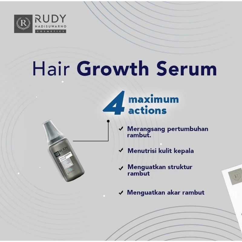 Rudy Hadisuwarno hair growth serum 6x8ml ( 1 pak isi 6 botol)