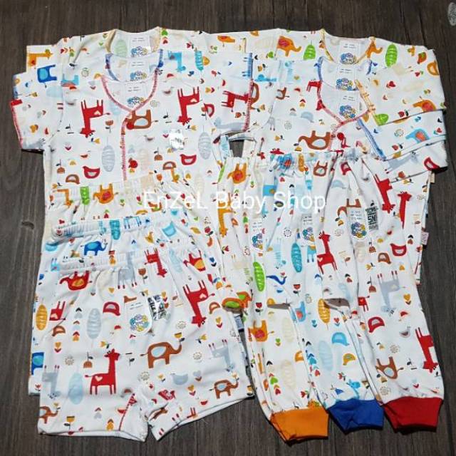 Paket Baju Bayi Nova Motif Size Newborn 0 3 Bulan 12pcs Sni Shopee Indonesia