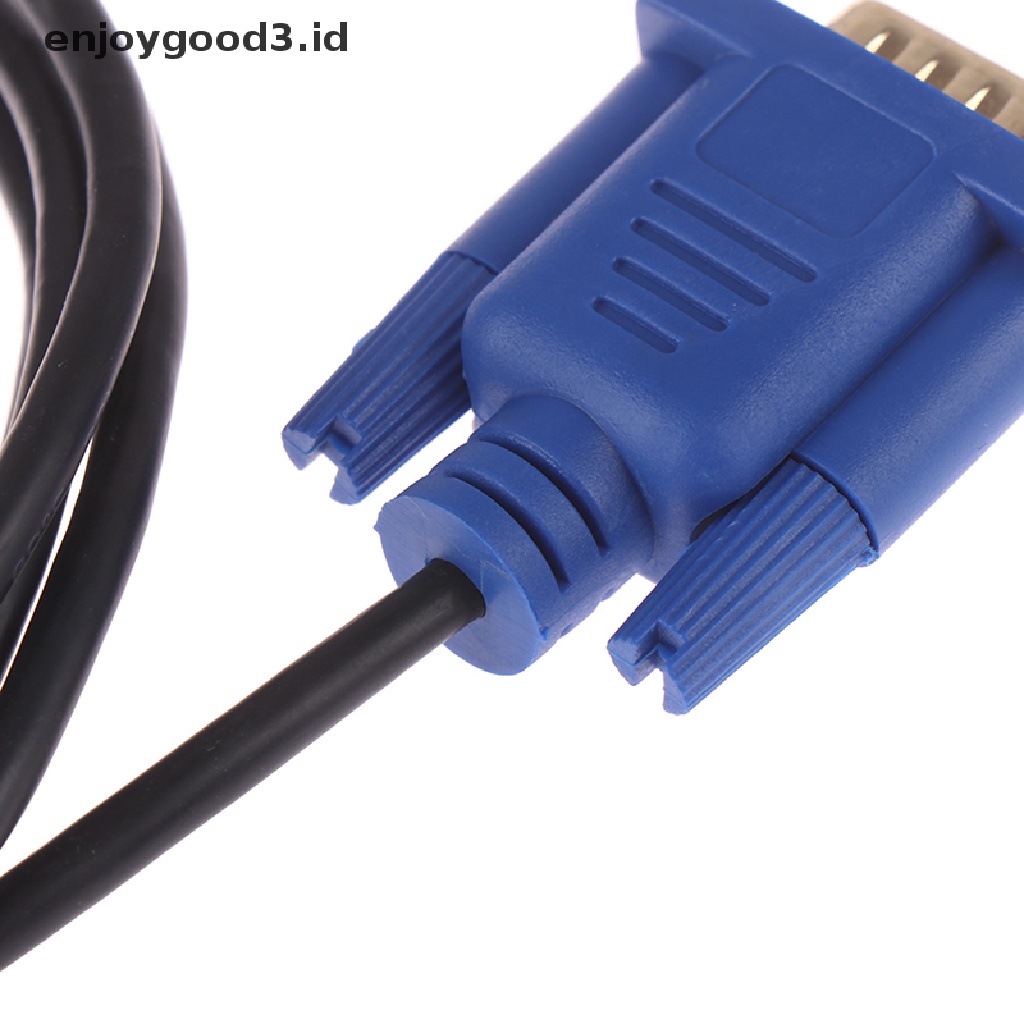 Kabel Adapter Hdmi Gold Male To Vga Hd-15 Male 15pin 1080p Panjang 6ft 1.8m