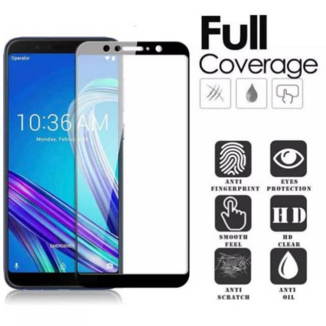 Tempered Glass Asus Zenfone Max Pro M1 ZB601KL Full Lem 9D - SC