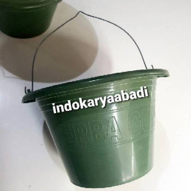 Ember Cor Hijau tua kecil Plastik lentur pecah Timba Ember Cor Hijau tua kecil Plastik lentur pecah Timba