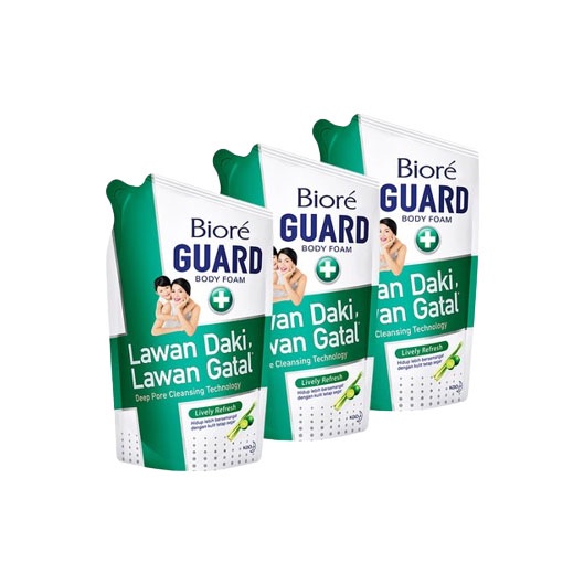 ★ BB ★ Biore Body Foam Guard Lively Refresh 250 ml - 400 ml - 800ml - Biore Sabun Mandi