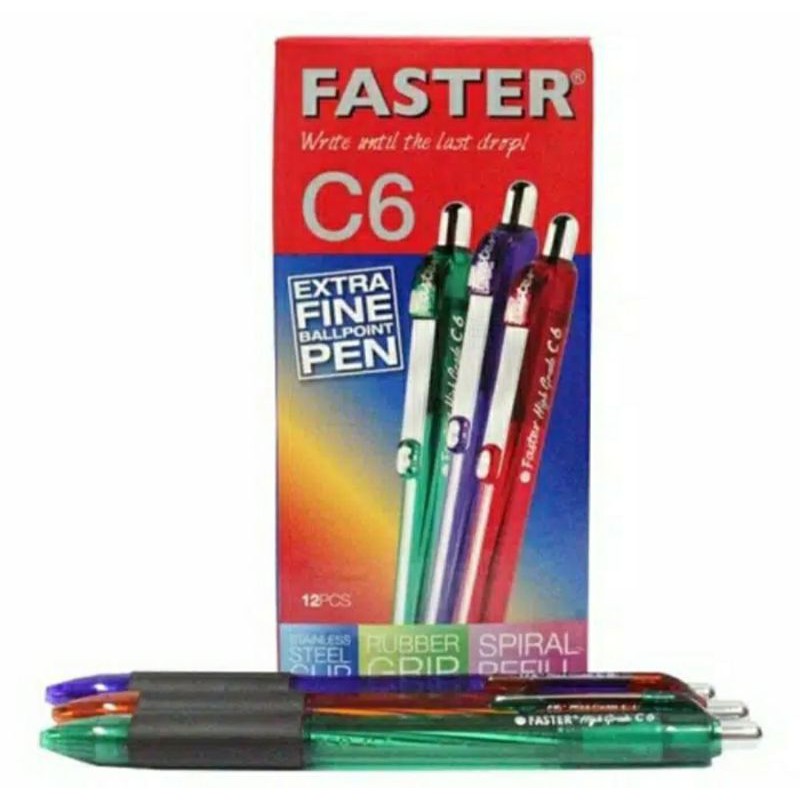 

Pen Pulpen Faster C6 hitam