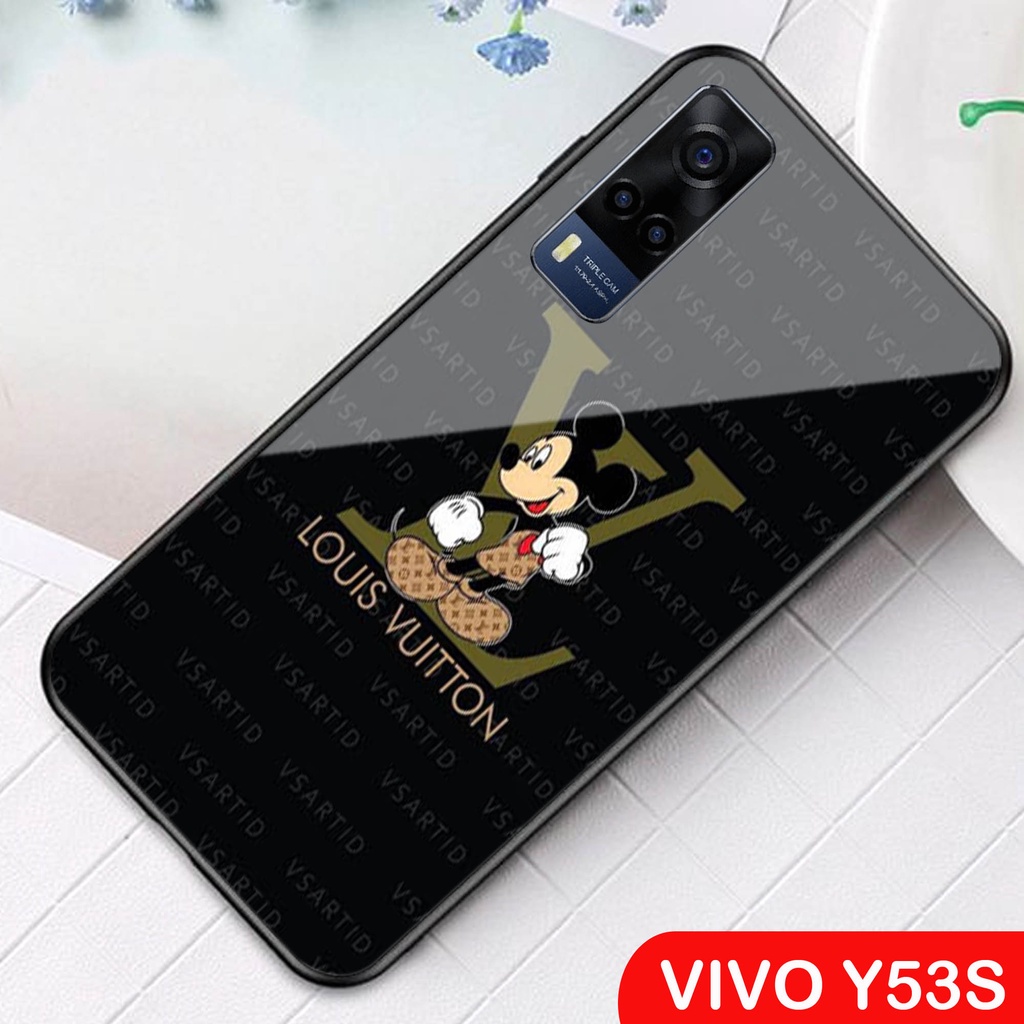[A06] Softcase Glass Kaca VIVO Y53S - Case HP VIVO Y53S - Casing HP VIVO Y53S