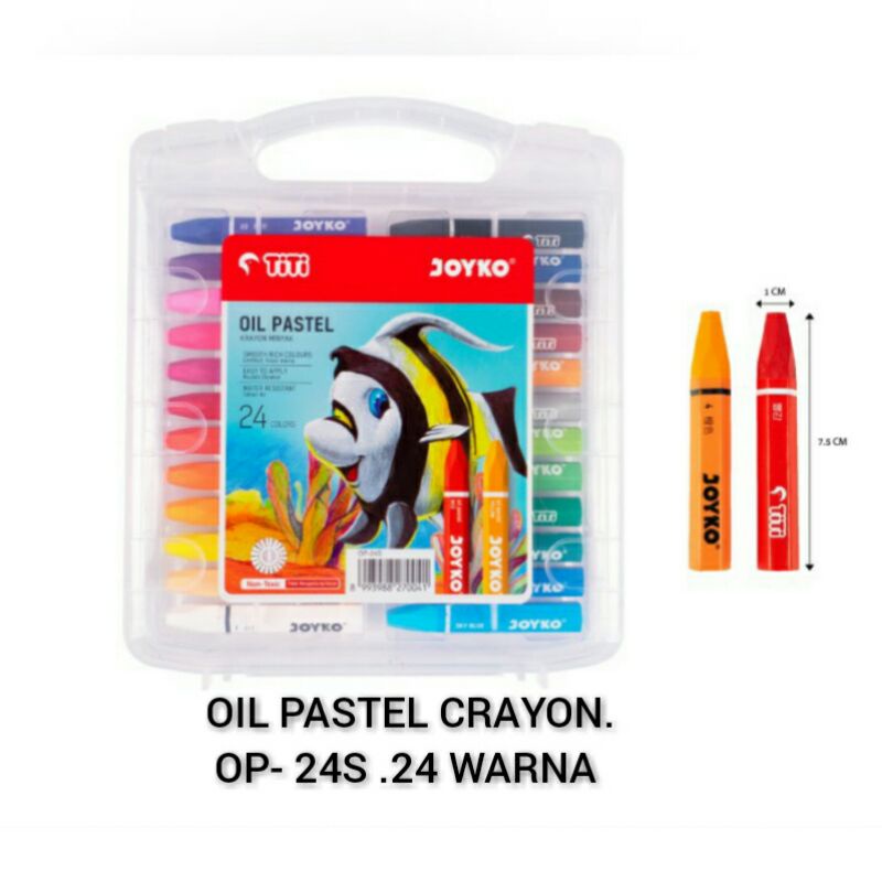 

Crayon Krayon Oil Pastel Minyak 24 Warna Titi Joyko OP-24S