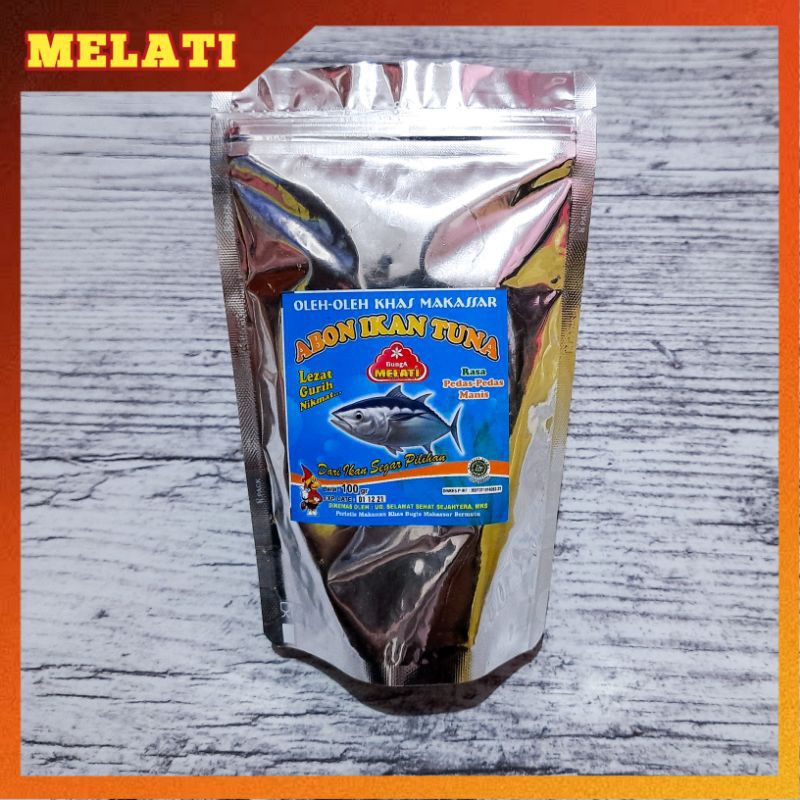 

Abon ikan tuna pedas manis 100 gram sudah BPOM uji klinis