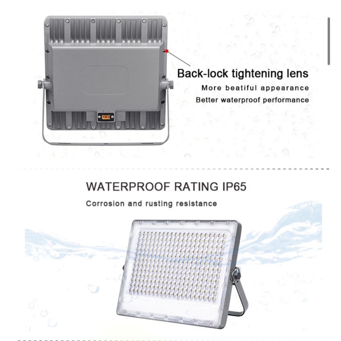 Lampu Sorot Solar 100w Flood Light Solar cell IP 65 Lampu Jalan PJU