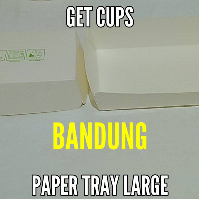 

Paper tray lunch box Large isi 50 pcs