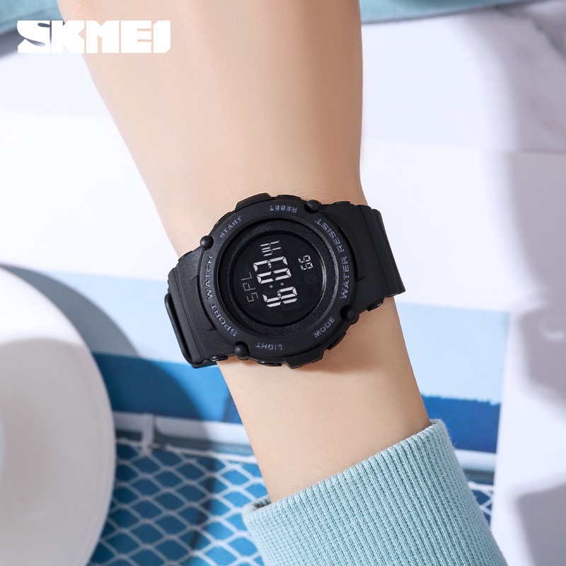 SKMEI 1957 Jam Tangan Pria Wanita Digital Chronograph Sport Watch Anti Air Tali Rubber WATCHKITE WKOS