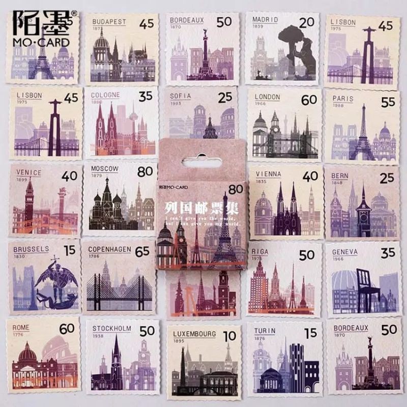 

STICKER DECO STAMP VINTAGE SCRAPBOOK DIARY JOURNAL DIY LOVERSTUFF
