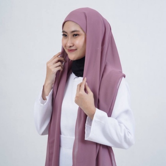 Jilbab Kerudung Hijab Krudung Pashmina Ceruti Inner Baby Doll Babydol Rayon Instan Instant Anak Pere