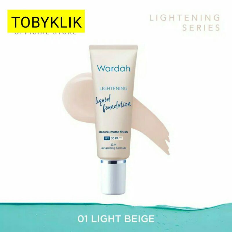 Wardah Lightening Liquid Foundation shade 1-4 25 ml