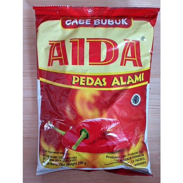 

cabe bubuk kering 250gr-cabe serbuk kering-aida bubuk-serbuk aida-chili powder