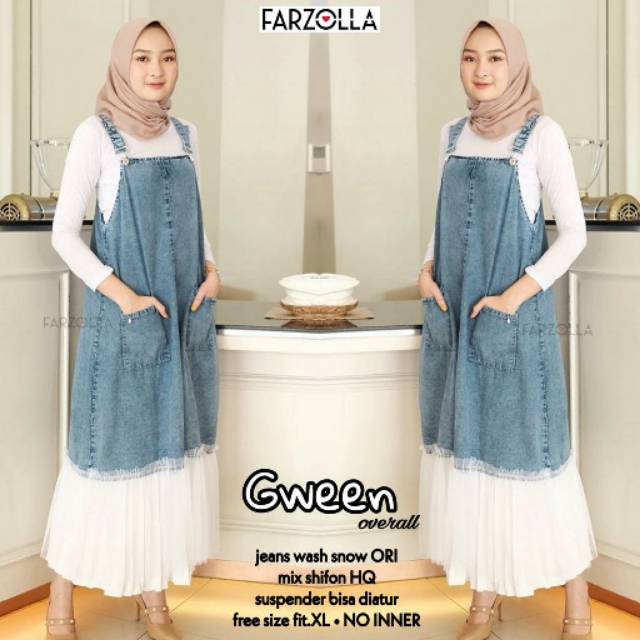 OVERALL - GWEEN OVERALL - BAJU WANITA - PAKAIAN WANITA DEWASA