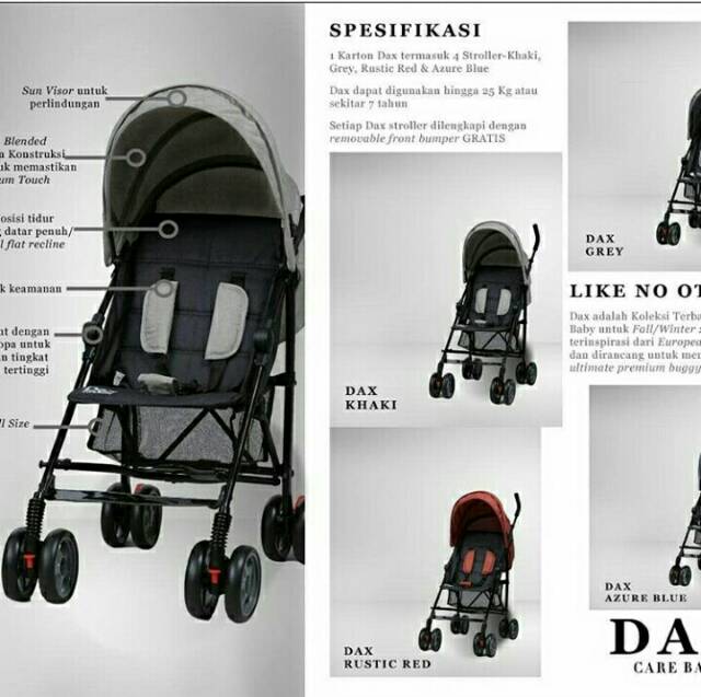 review stroller dax care