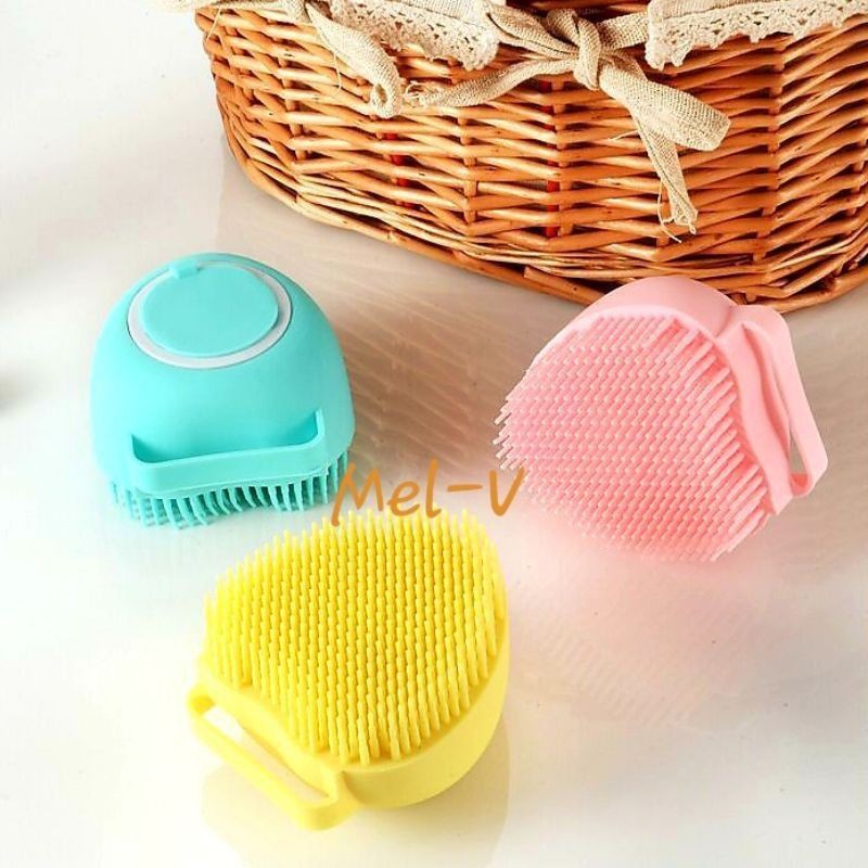 Sikat Mandi Dispenser refill soap / Sikat mandi silikon s1