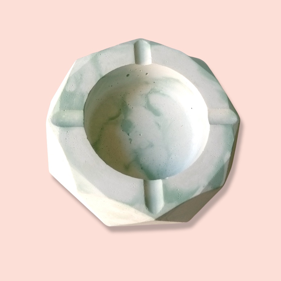 Asbak Unik Motif Marble Marbel / Asbak Unik Aesthetic / Asbak Rokok Estetik / Asbak Semen / Concrete
