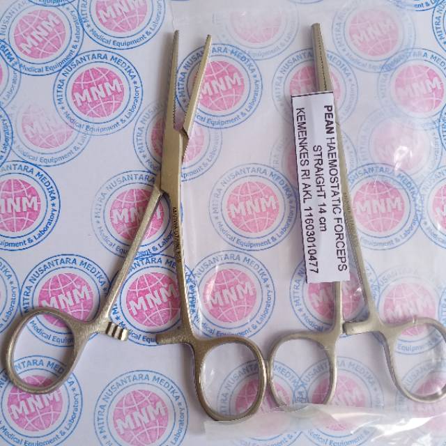 Kleam Pean 14 cm Marwa  Pean Haemostatic forceps Straight 14cm