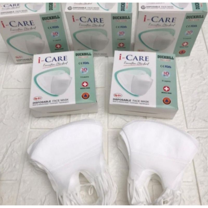 Masker Medis Duckbill 3Ply Izin Kemenkes - Masker Surgical Mask Duckbill Earloop Setara Sensi