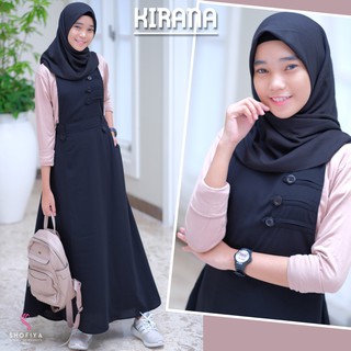 Kirana Set Inner Outer Baju  Muslim  Anak Perempuan Remaja  