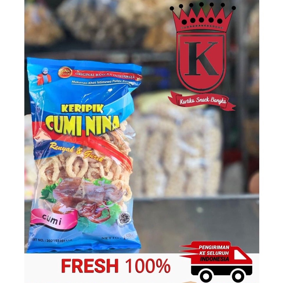 

Keripik Cumi Khas Bangka Cap Nina 150gr