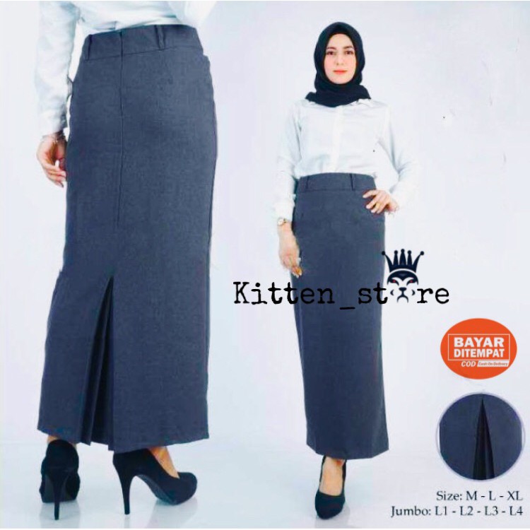 ROK SPAN WANITA ROK FORMAL ROK PANJANG ROK KANTOR Rok pencil skirt