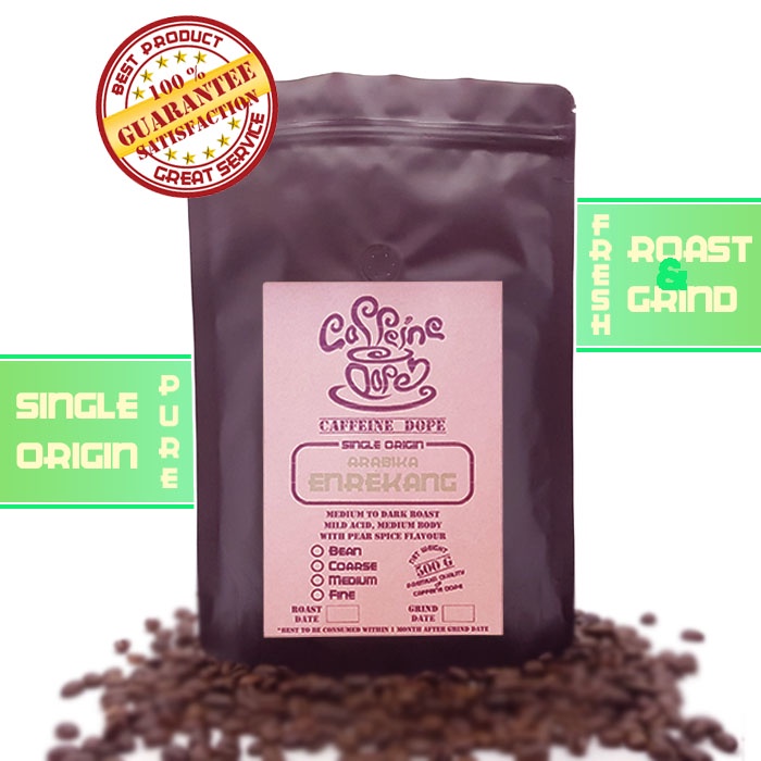 

Kopi Arabika Enrekang 500 Gr Single Origin - Bean/Biji & Ground/Bubuk