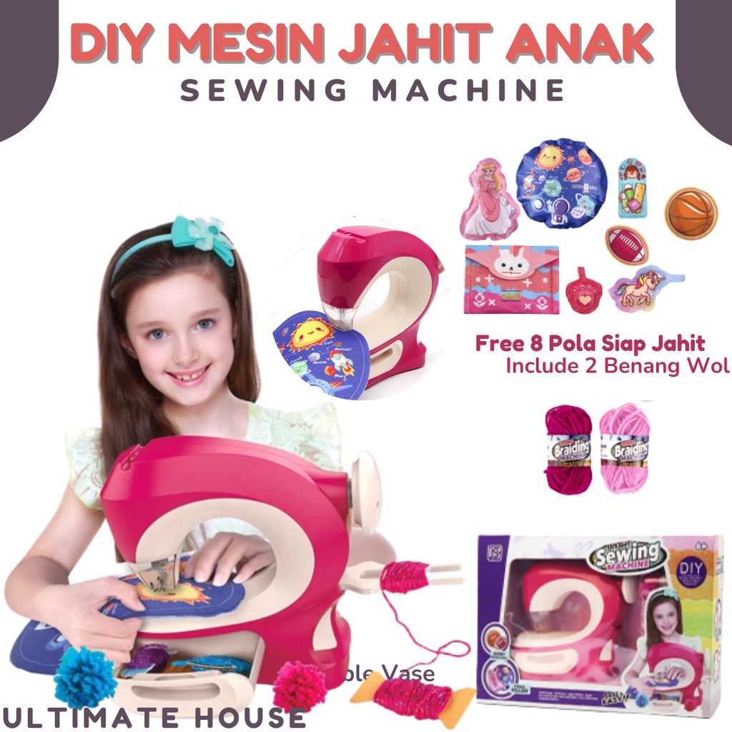 Mainan Anak Mainan Mesin Jahit Play Set Mesin Jahit Main Edukasi