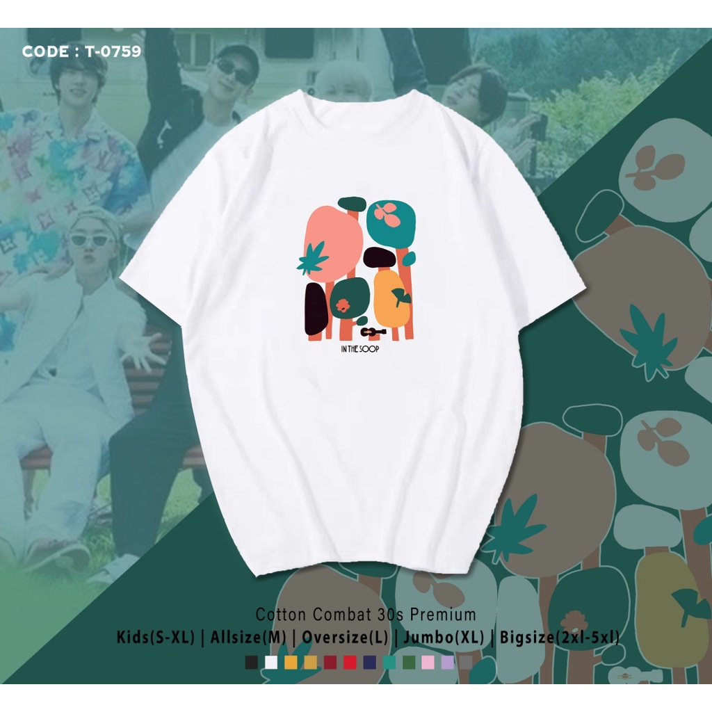 T-SHIRT / KAOS K-POP / ARMY INDONESIA / BTS / REAL PIC / IN THE SOOP 2 / KOREA REALITY SHOW