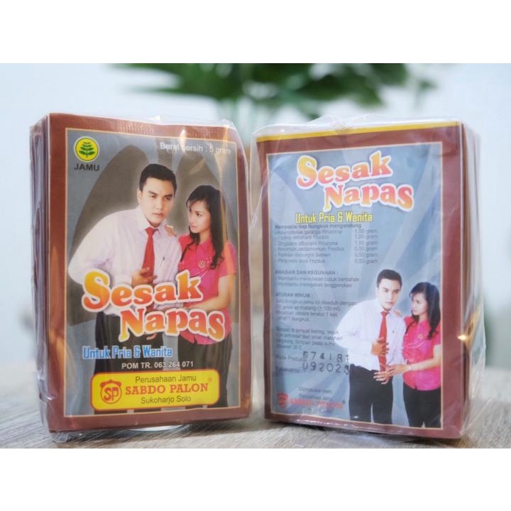 

Jamu Super Serbuk Sesak Napas Sabdo Palon Isi 10 Sachet / Aneka Snack / Jamu Tradisional