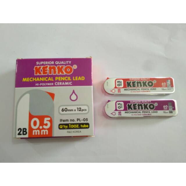 

Isi Pensil Mekanik Kenko 0.5mm 1 pak isi 12 Tubes