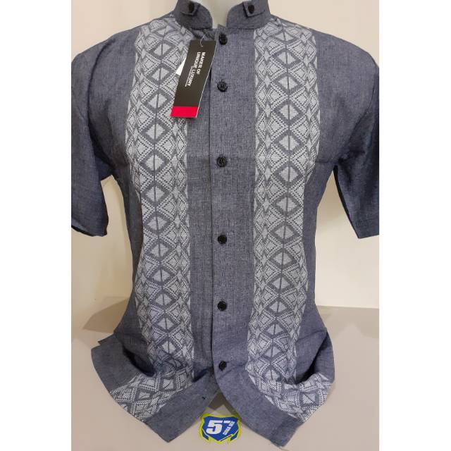 HEM KOKO PENDEK MOTIF TENUN MURAH