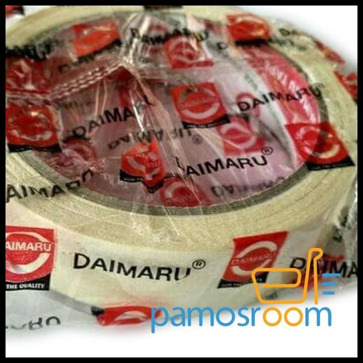 

Lakban Kertas Daimaru Masking Tape 24 Mm 1 Inch 1" Selotip 21 Meter